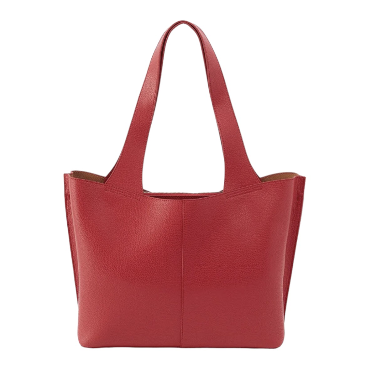 HOBO Vida Tote, Tango Red in Micro Pebbled Leather | MP-57525TRBS 