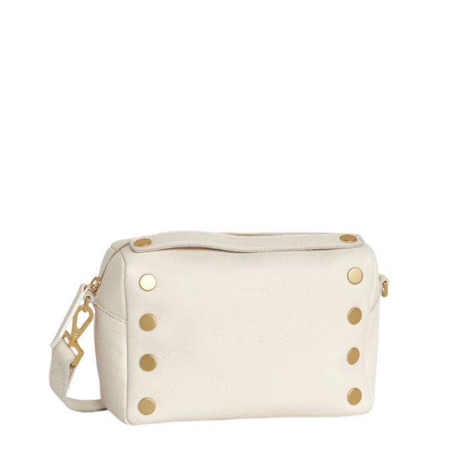 Hammitt Small Evan Crossbody, Calla Lily White and Brushed Yellow Gold Hardware