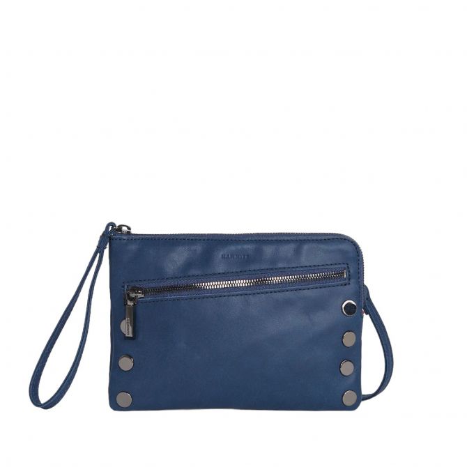 Hammitt Nash Small Wristlet, Vintage Navy and Gunmetal Hardware