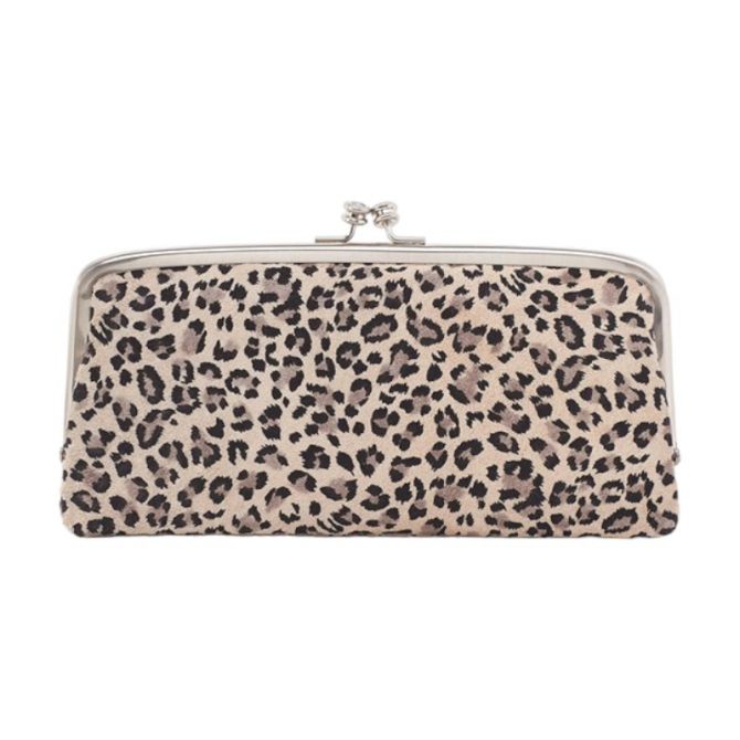 HOBO Cora Large Frame Wallet, Mini Leopard Print