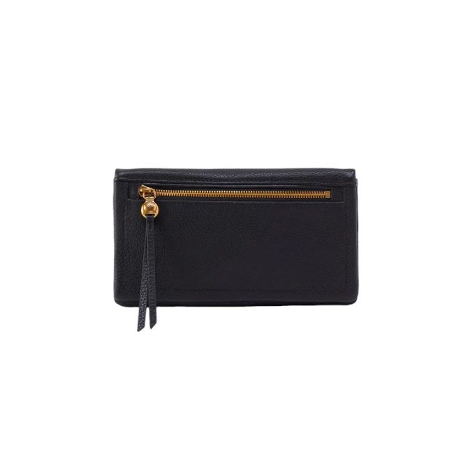 HOBO Lumen Continental Wallet, Black