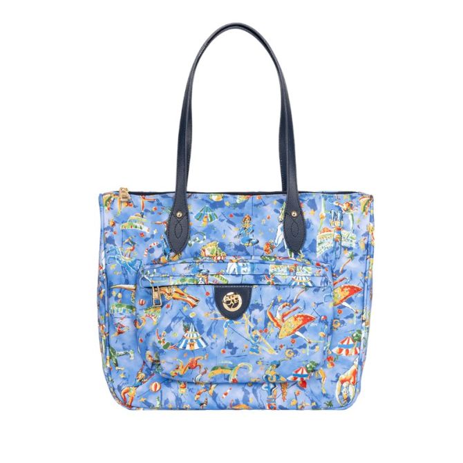 Piero Guidi Formidable Magic Circus Shopping Tote Bag, Blue