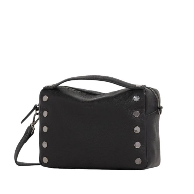 Hammitt Evan Medium Crossbody, Black and Gunmetal Hardware