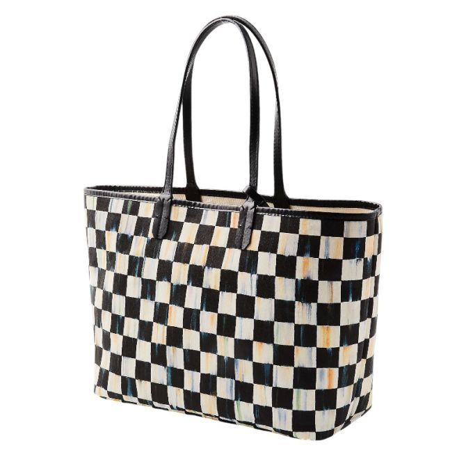 MacKenzie-Childs Courtly Check Marche Medium Tote