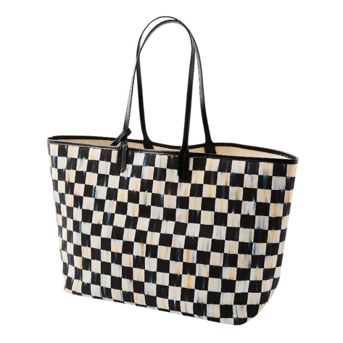 MacKenzie-Childs Courtly Check Large Marche Tote