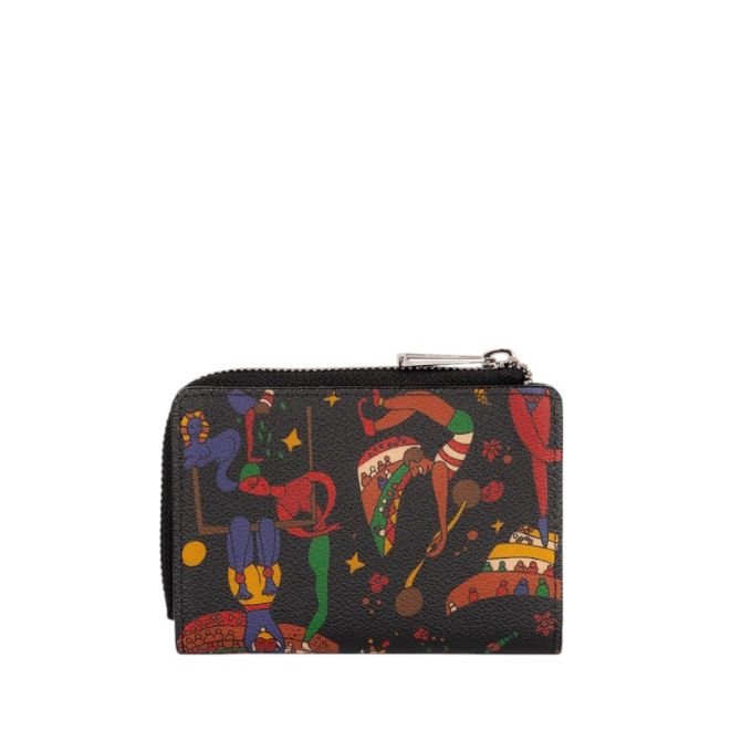 Piero Guidi Magic Circus Portafoglio Donna Wallet, Black