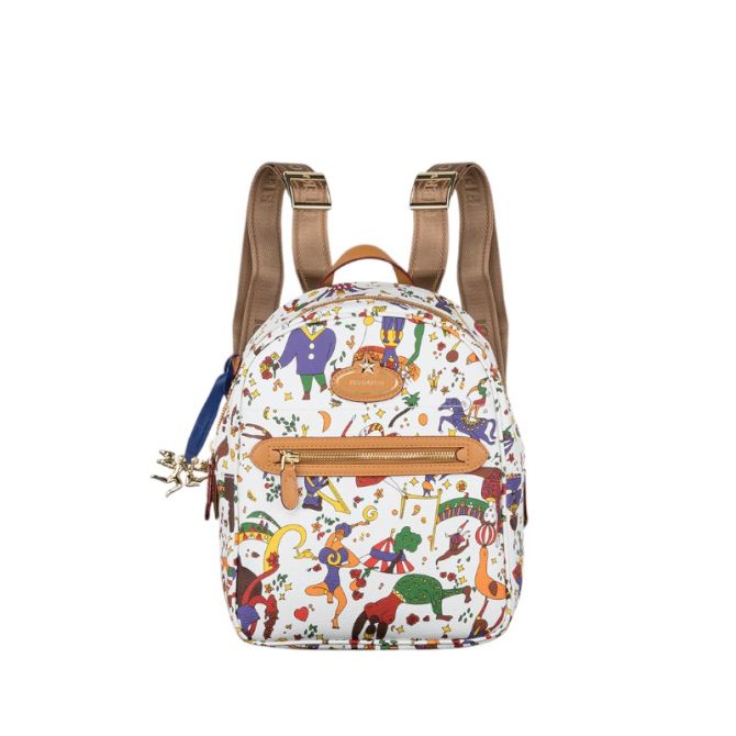 Piero Guidi Magic Circus Zaino Backpack, White