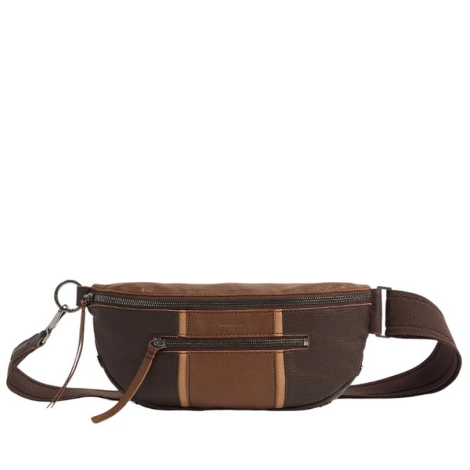 Hammitt Charles Medium Crossbody Bag, Orchestra Brown and Gunmetal Hardware