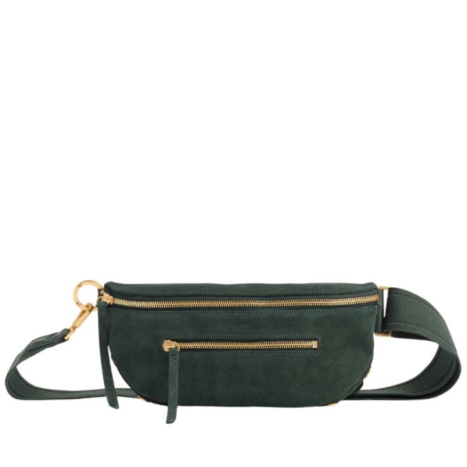 Hammitt Charles Medium Crossbody Bag, Green Room Suede and Brushed Yellow Gold Hardware