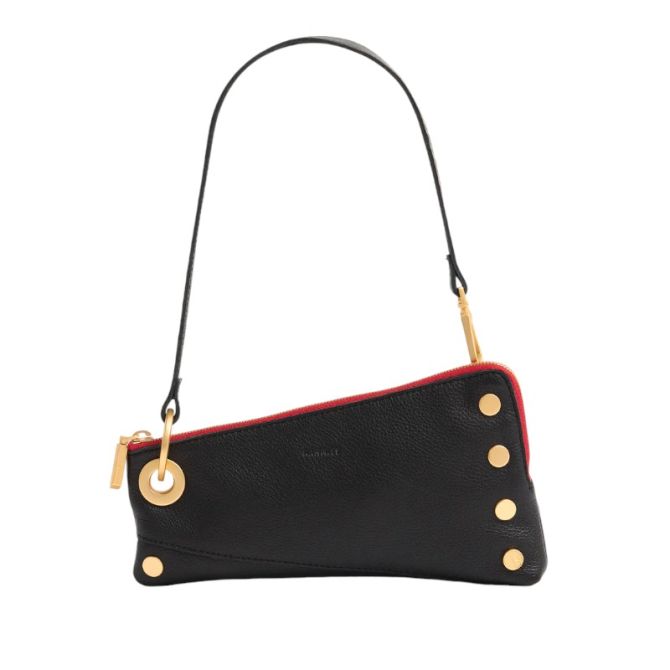 Hammitt Nash Pochette, Black and Red Zip