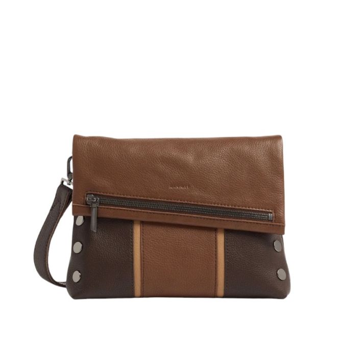 Hammitt VIP Medium Crossbody Bag, Orchestra Brown and Gunmetal Hardware