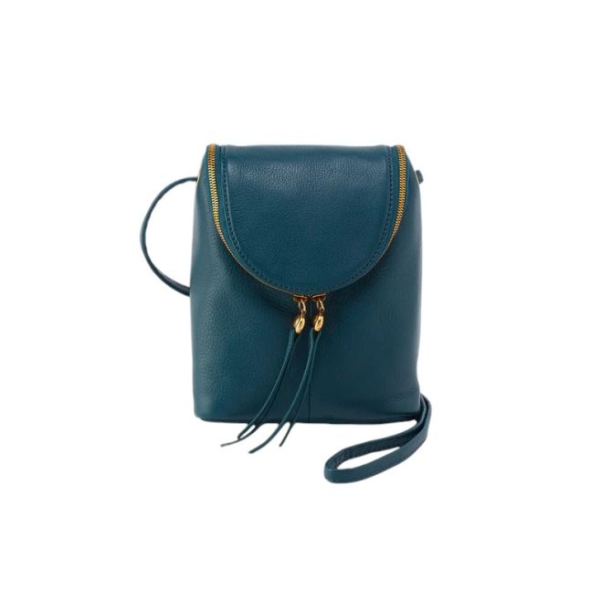 HOBO Fern Crossbody, Midnight Teal Pebbled Leather