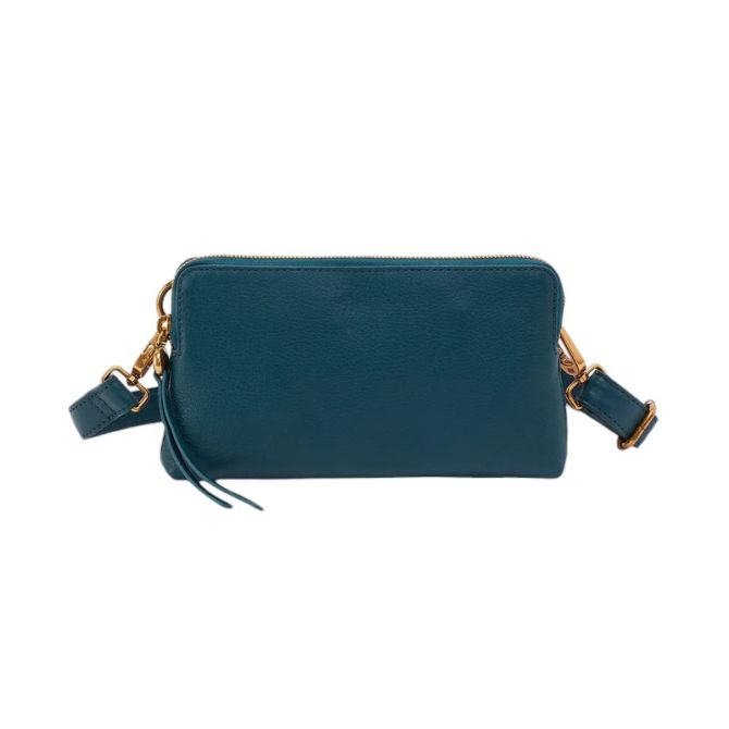 HOBO Fern Slim Belt Bag, Midnight Teal Pebbled Leather