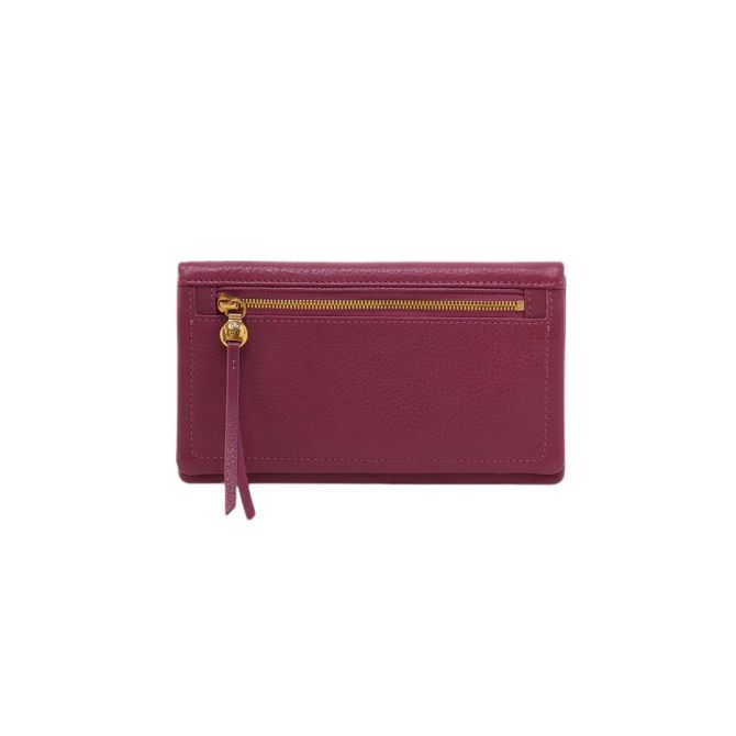 HOBO Lumen Continental Wallet, Winter Orchid Pebbled Leather