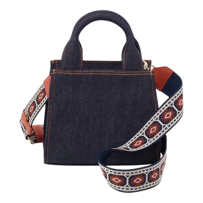 HOBO Cass Small Tote, Dark Denim Fabric