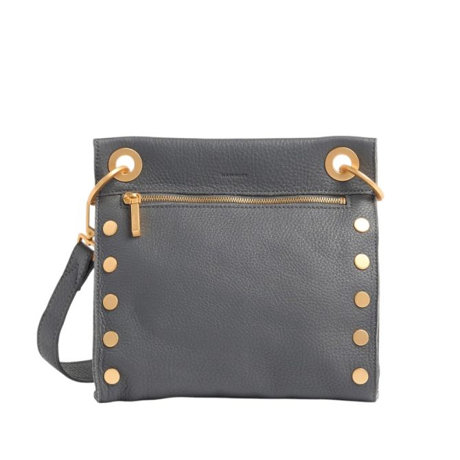 Hammitt Tony Medium Crossbody, Sonnet Grey and Brushed Yellow Gold Hardware