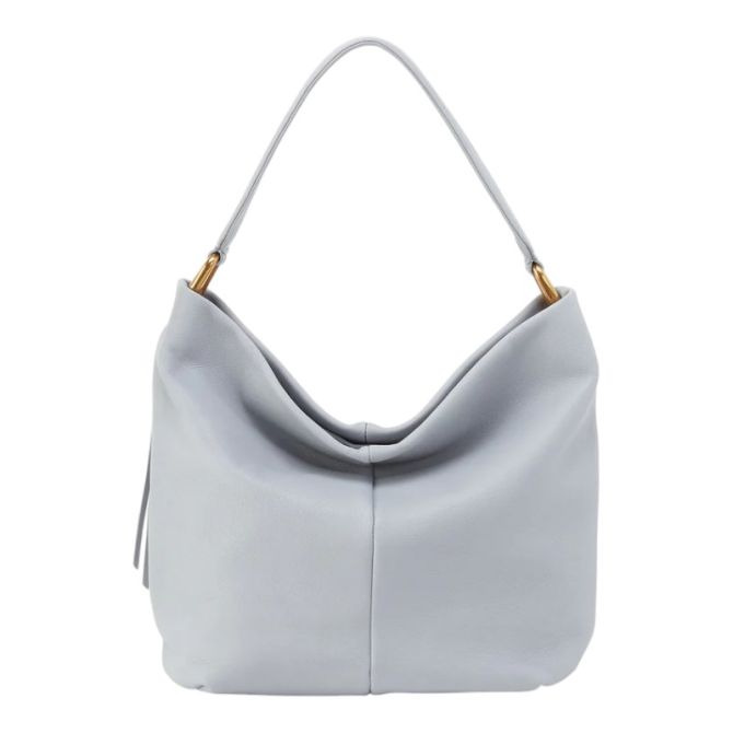 HOBO Harley Hobo Shoulder Bag, Blue Pearl Pebbled Leather