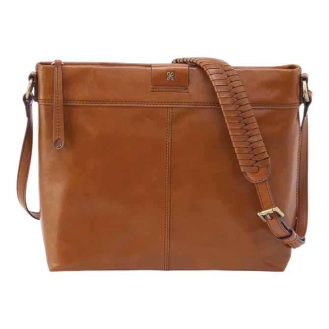 HOBO Romy Medium Crossbody, Truffle Polished Leather