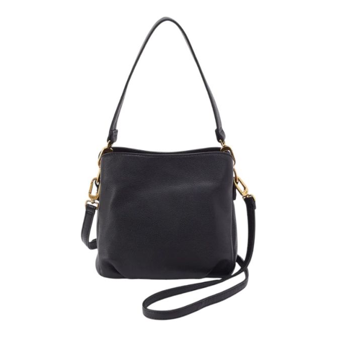 HOBO Starr Convertible Shoulder Bag, Black Pebbled Leather