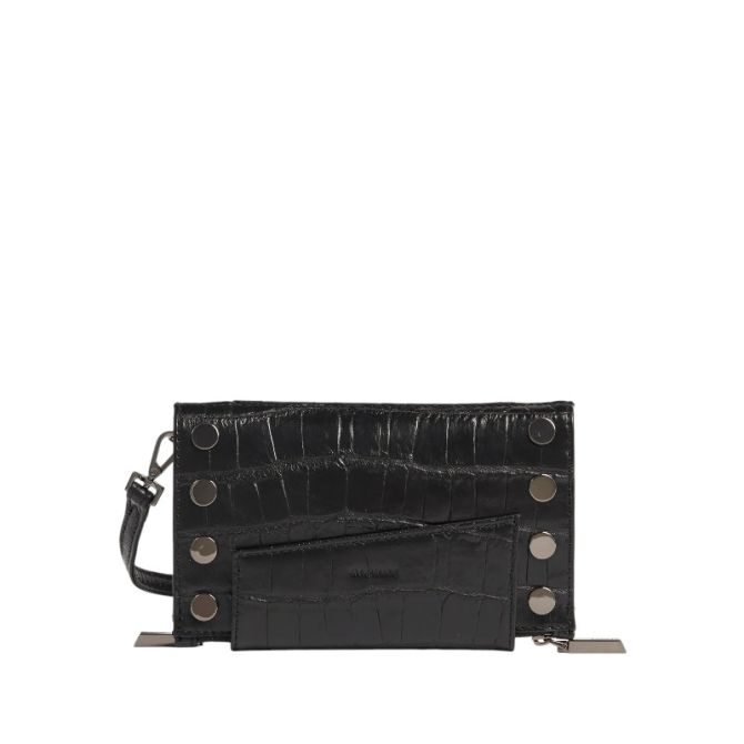 Hammitt Levy Crossbody Clutch, Evening Crocco and Gunmetal Hardware