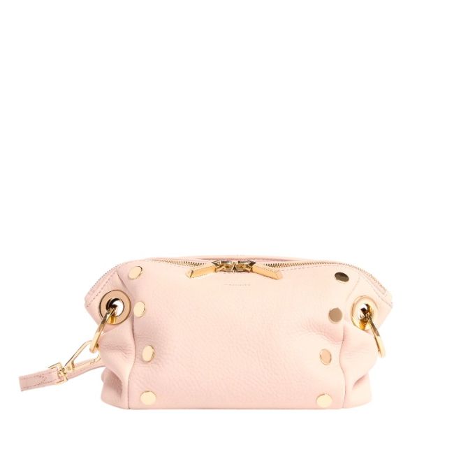 Hammitt Daniel Small Crossbody Clutch, Superbloom Pink and Gold Hardware