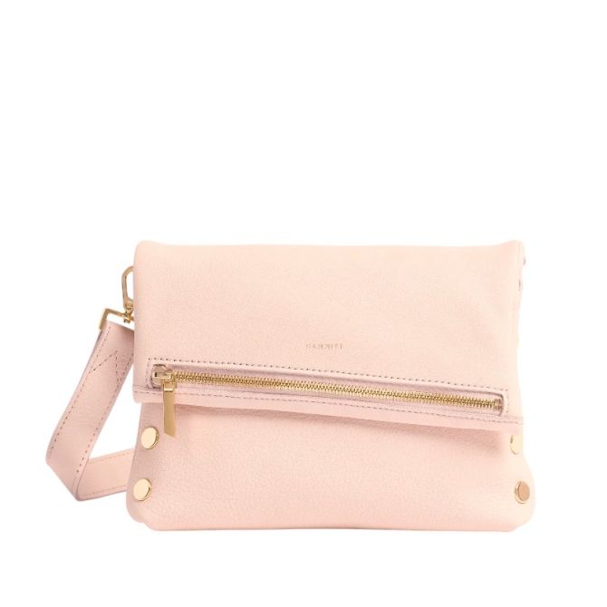 Hammitt VIP Medium Crossbody, Superbloom Pink and Gold Hardware