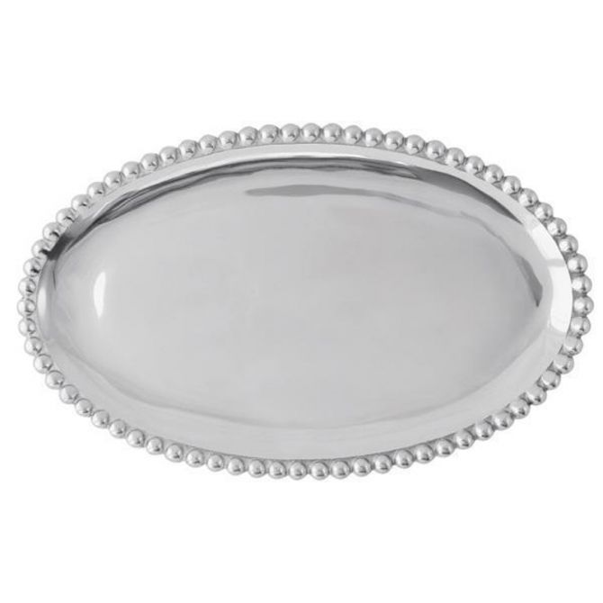 Mariposa Pearled Oval Platter