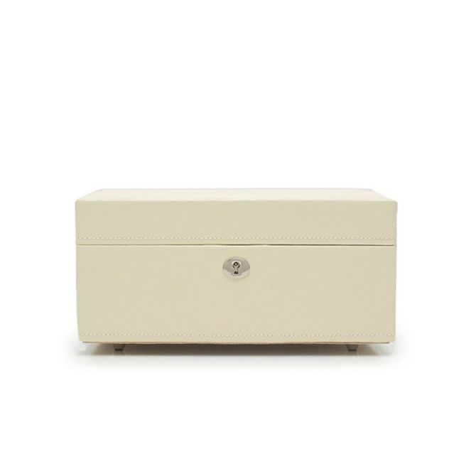 WOLF London Square Jewelry Box, Cream