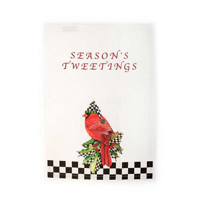 MacKenzie-Childs Season's Tweeting Dish Towel