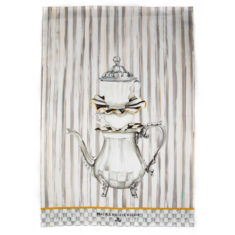 MacKenzie-Childs Geo Dish Towels - Royal - Set of 2