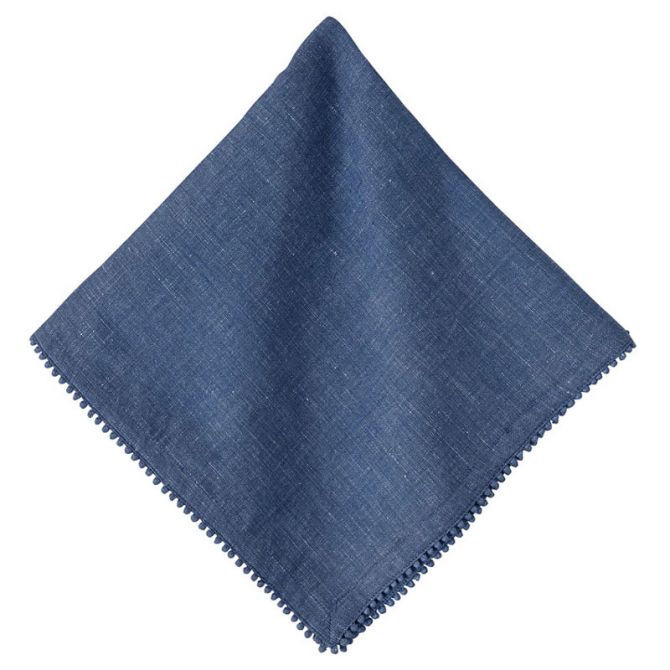 Juliska Berry Trim Napkin, Navy