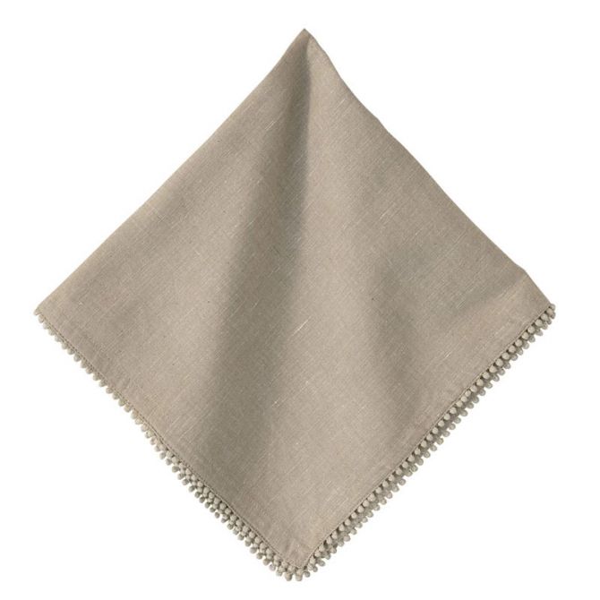 Juliska Berry Trim Napkin, Flax