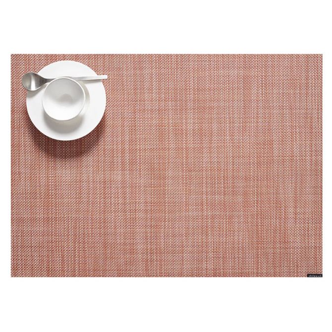 Chilewich Mini Basketweave Rectangle Placemat, Clay