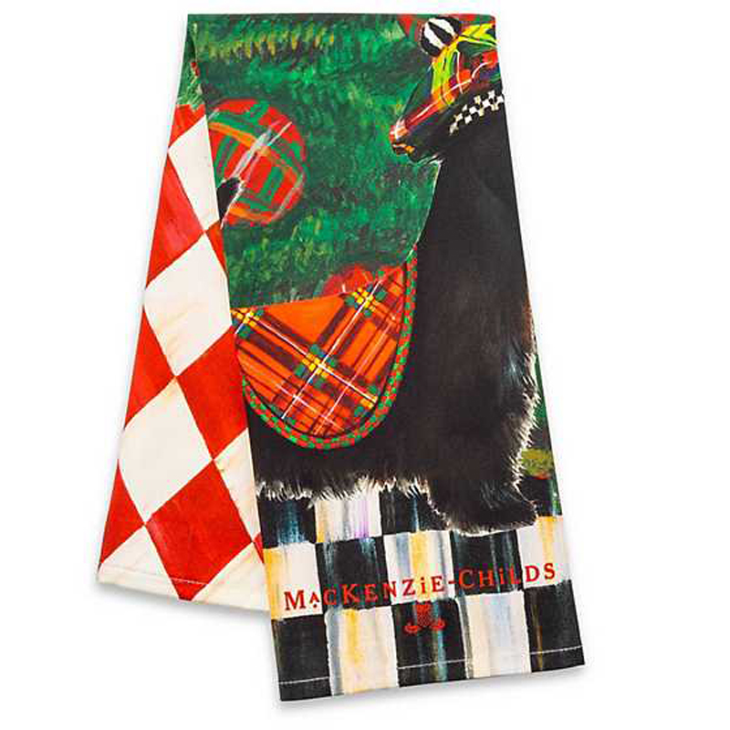 MacKenzie-Childs  Evergreen Plaid Hand Towel