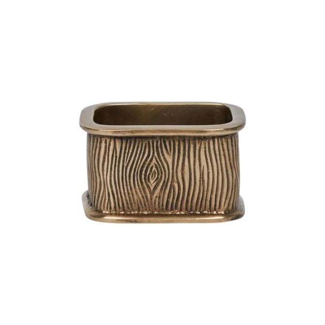 Juliska Blenheim Oak Napkin Ring, Brass