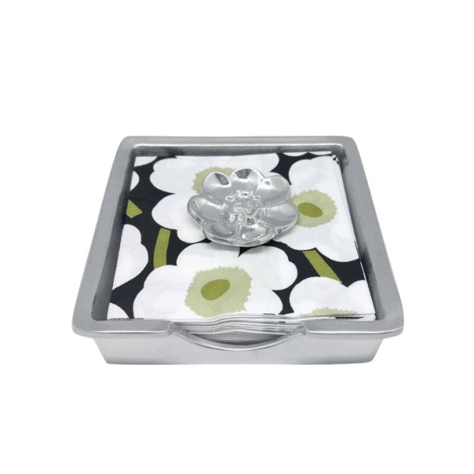 Mariposa Flower Signature Napkin Box and Weight