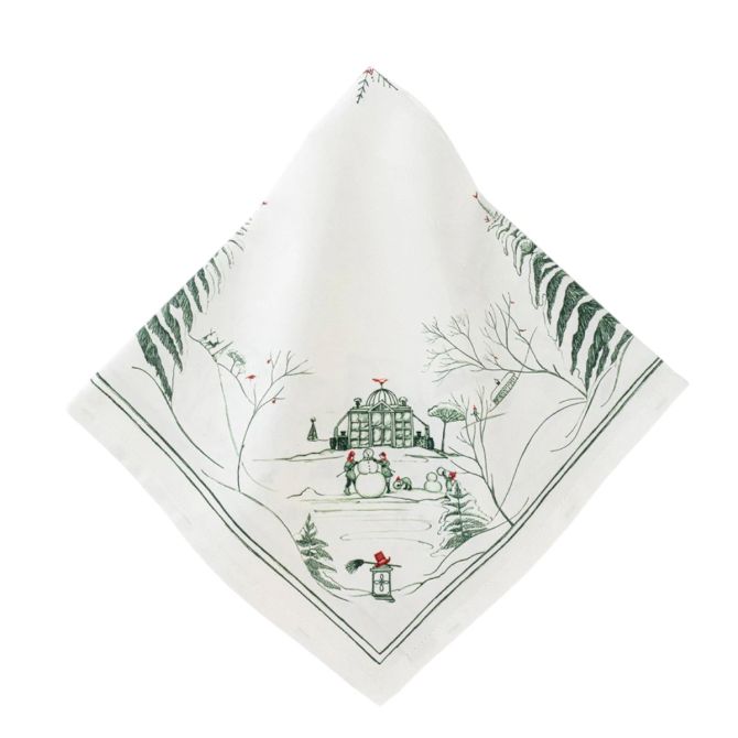 Juliska Country Estate Winter Frolic Napkin, Evergreen