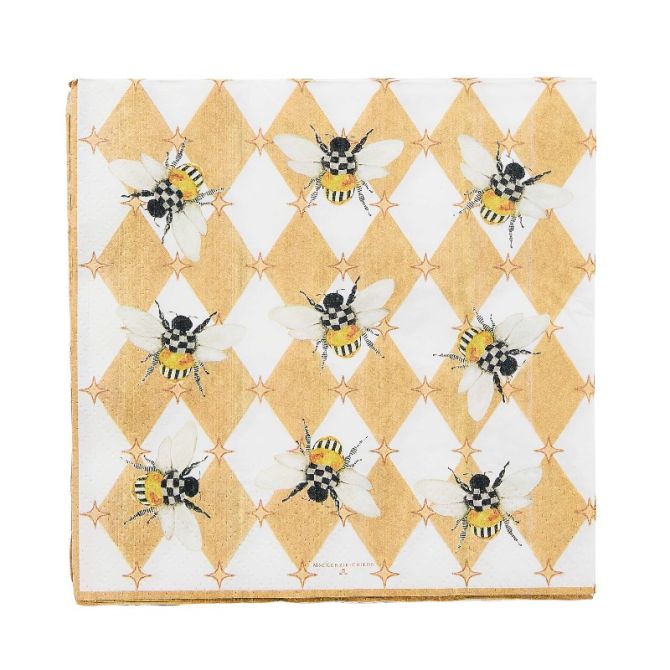 MacKenzie-Childs Queen Bee Dinner Paper Napkins