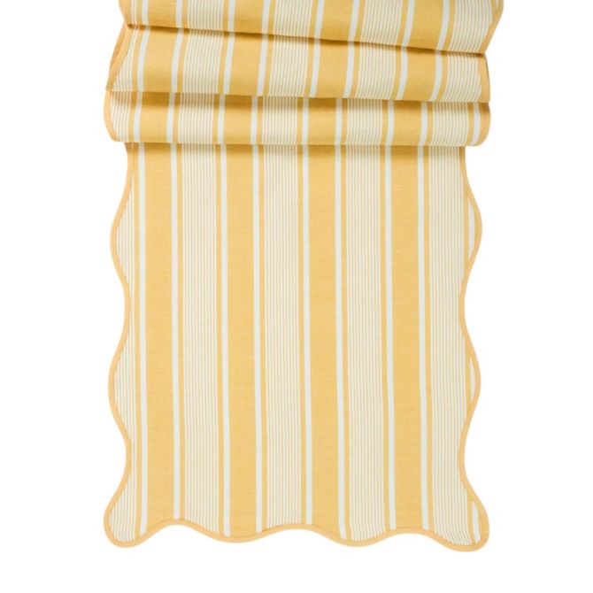 Juliska Cabana Stripe 18"x90" Table Runner, Sunshine