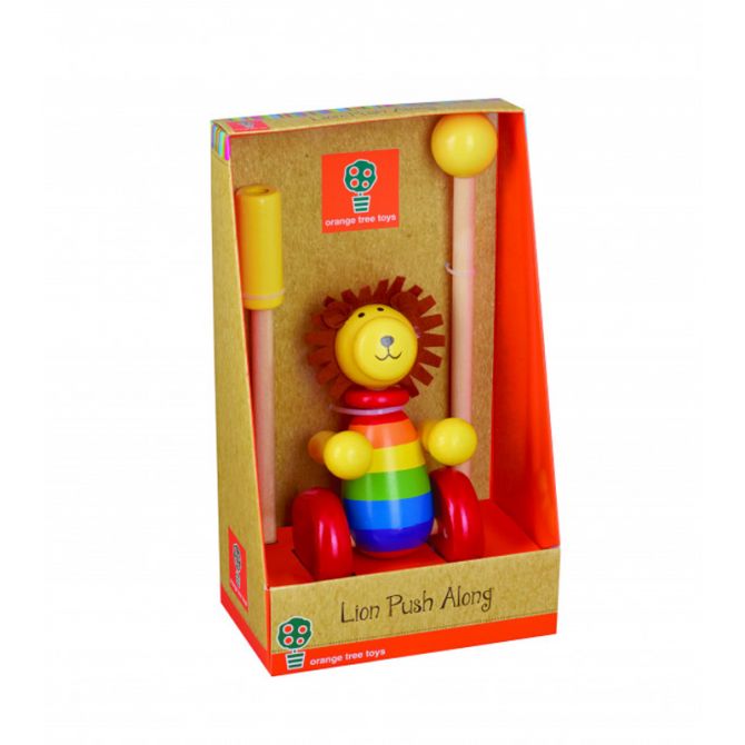 Orange Tree Toys Lion Push Along