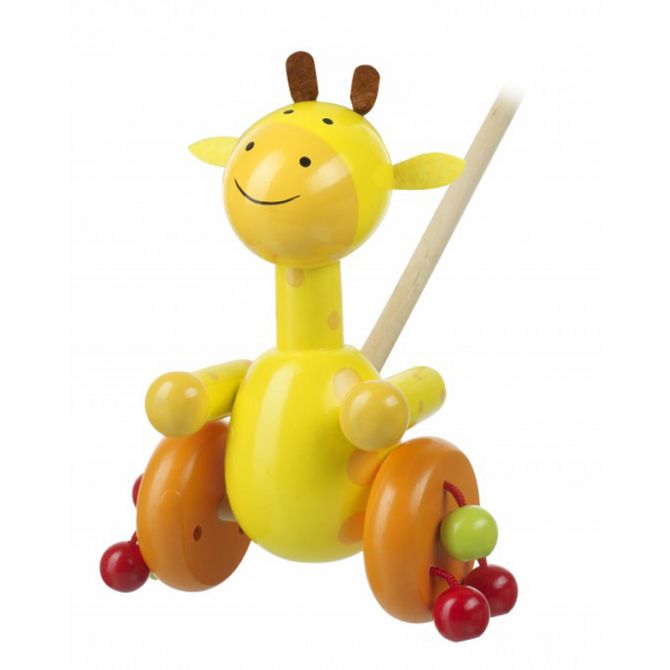 Orange Tree Toys Giraffe Push Along