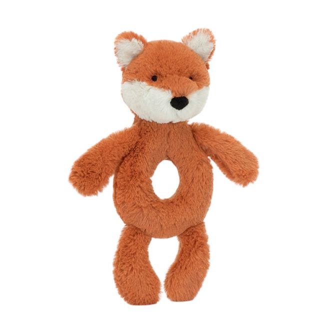 Jellycat Bashful Fox Cub Ring Rattle