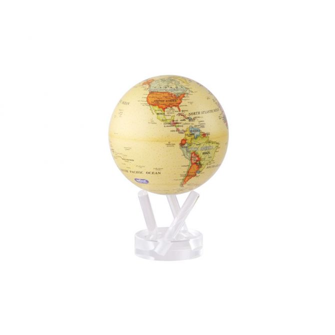 Mova Antique Beige Globe with Acrylic Base, 6"