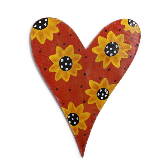 Demdaco Heart with Sunflowers Door Hanger