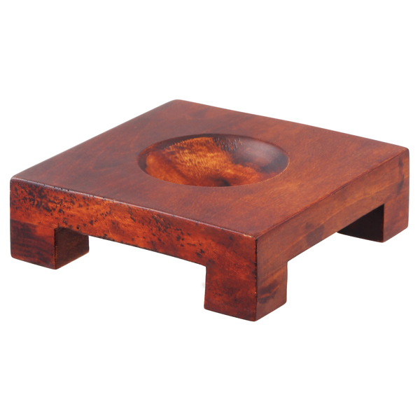 Mova Natural Wood Square Base for 4.5" Globe