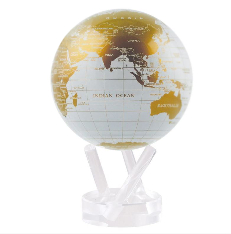 Mova White & Gold Globe, 4.5