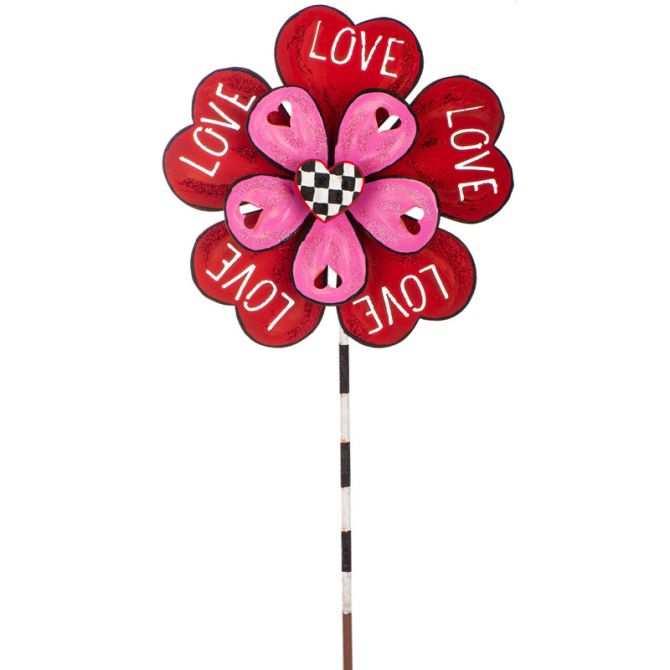 Love Flower Floral Stake