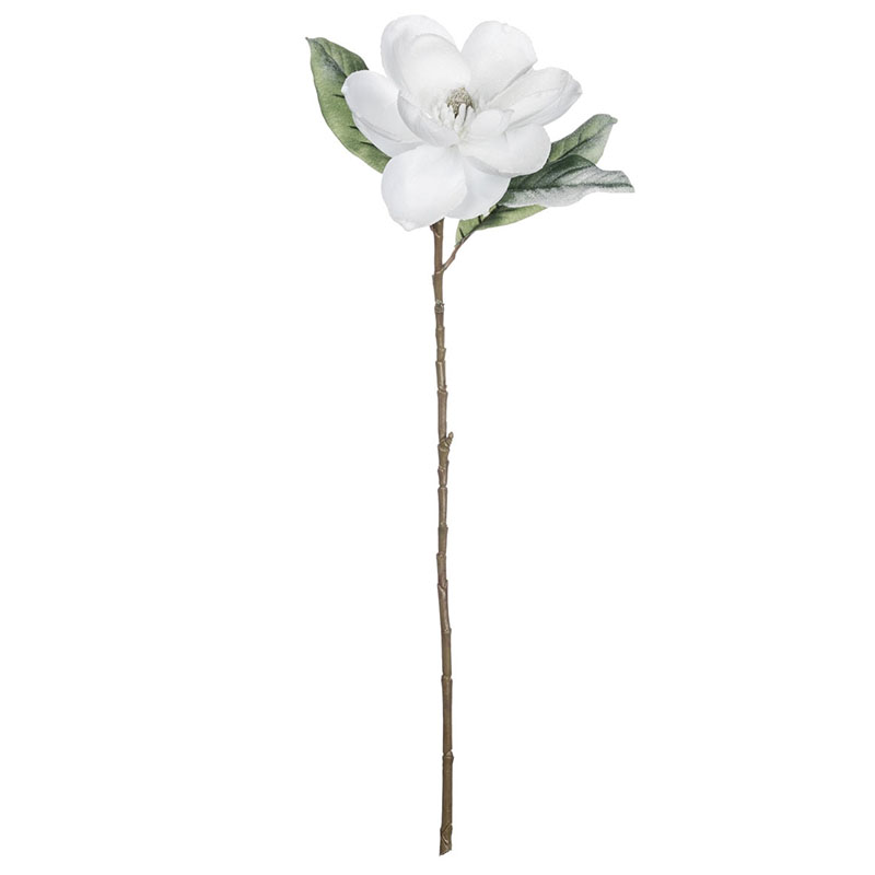 Artificial Magnolia With Snow Floral Stem | Borsheims