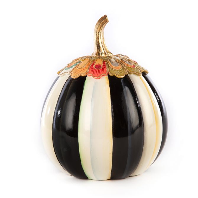 MacKenzie-Childs Aurora Stripe Pumpkin, Small