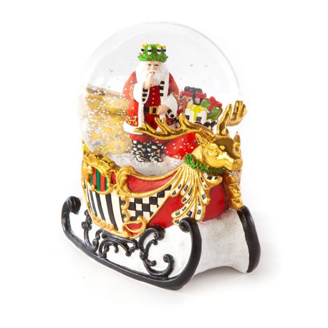 MacKenzie-Childs Sleigh Ride Snow Globe